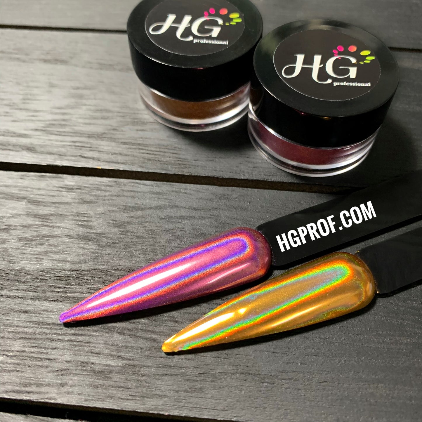 Holographic Powder Pink & Gold
