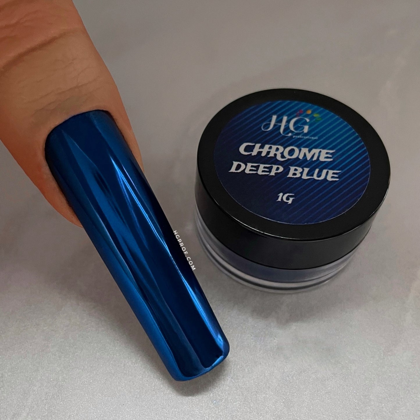 DEEP BLUE, Mirror Chrome Powder