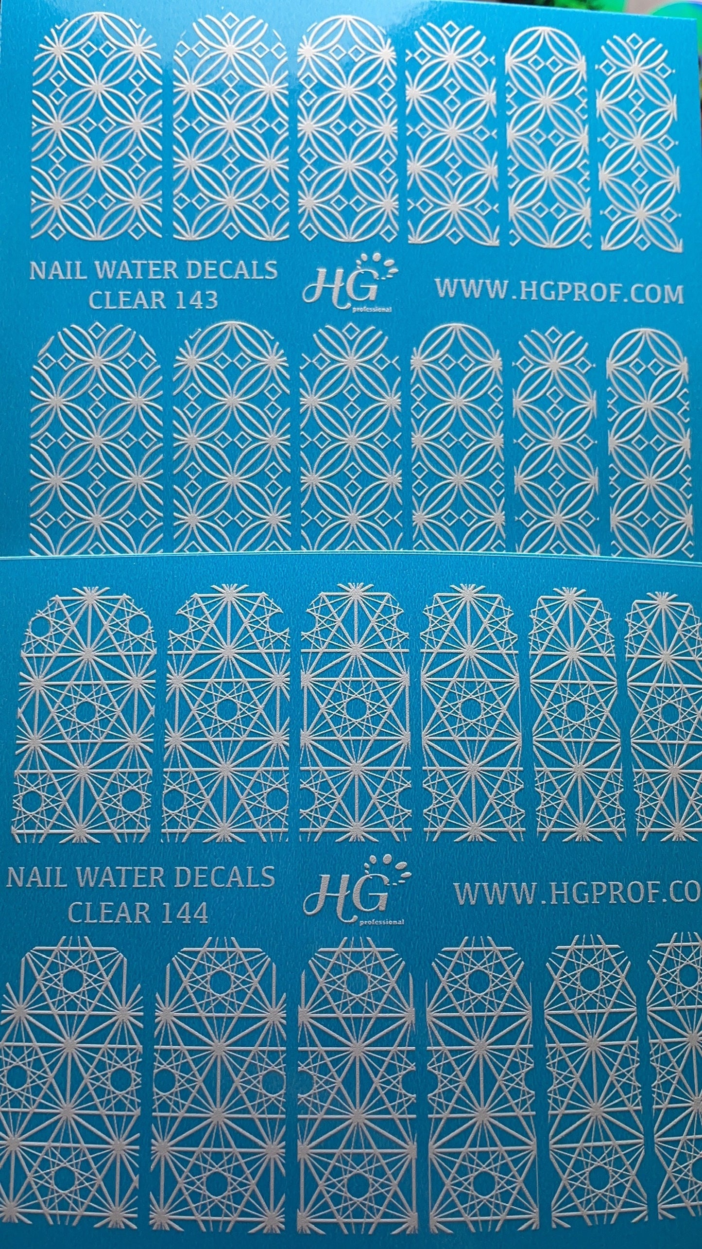 144 Nail Water Decals