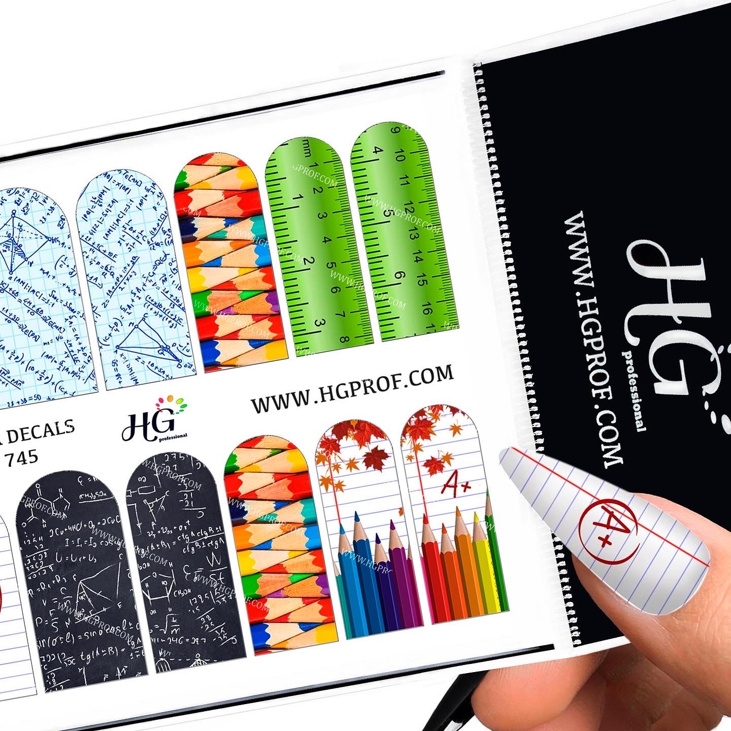 745 Nail Water Decals