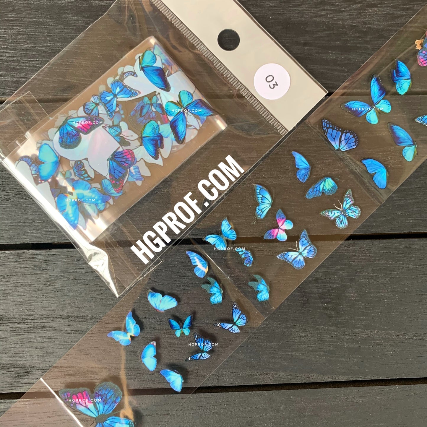 Foil Paper Butterfly SET ( 8 Colors )