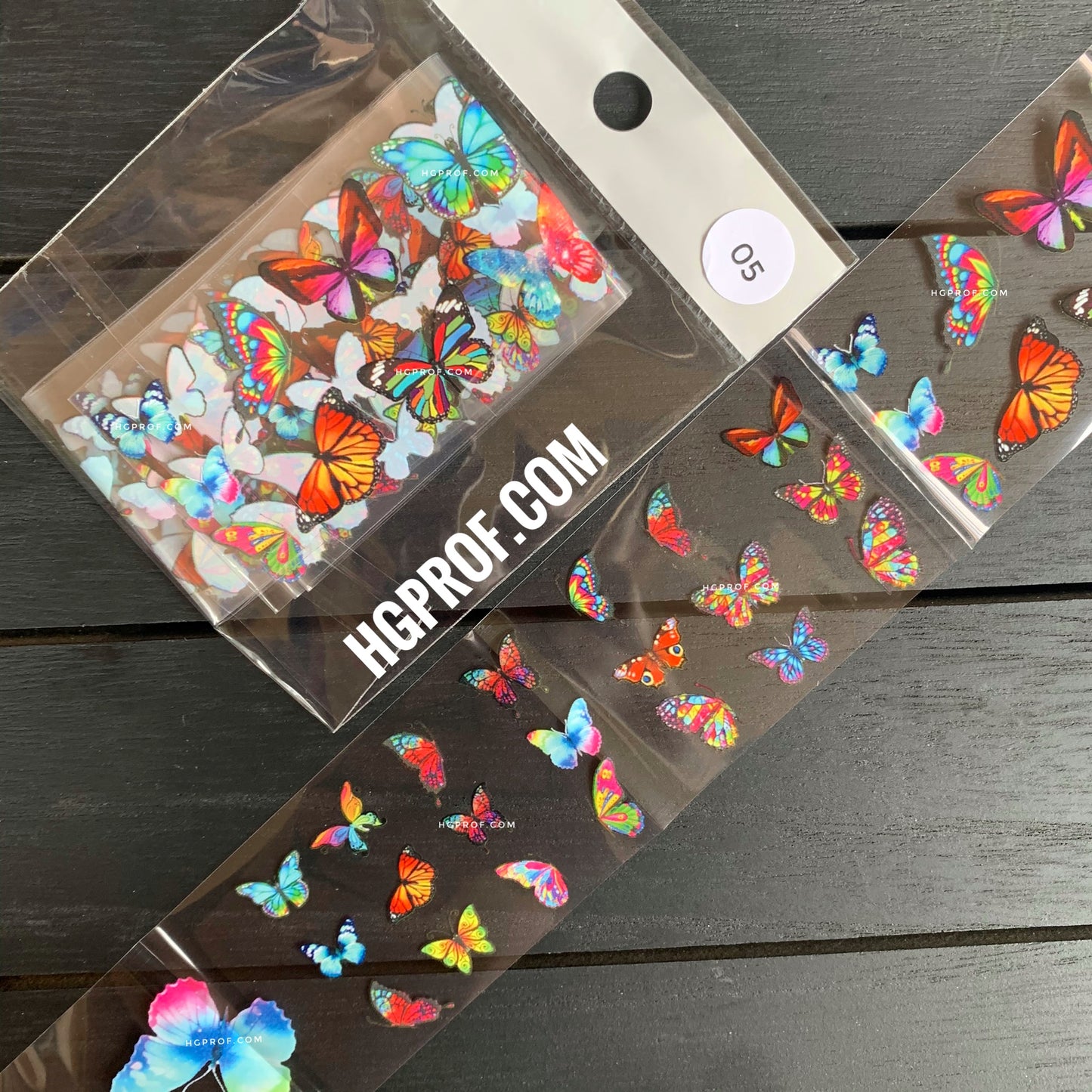 Foil Paper Butterfly SET ( 8 Colors )