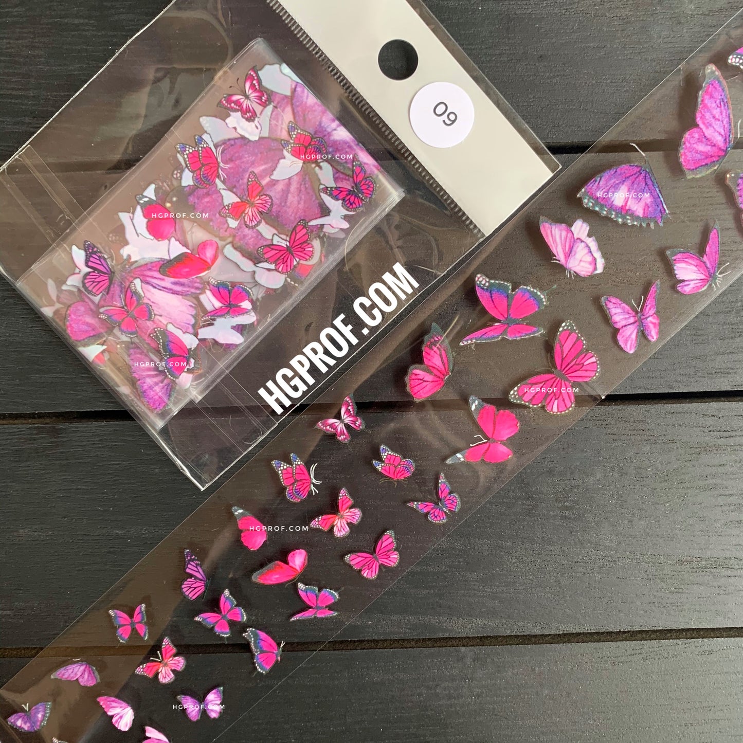 Foil Paper Butterfly SET ( 8 Colors )