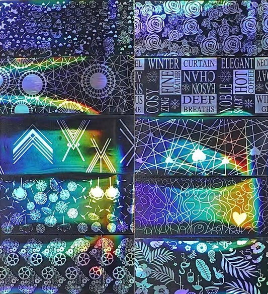 Holo Foil Paper SET ( 10 pieces )