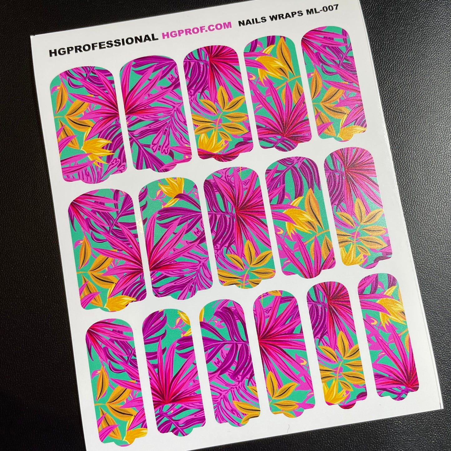 ML-007 Stickers Wraps ( Long Nails )