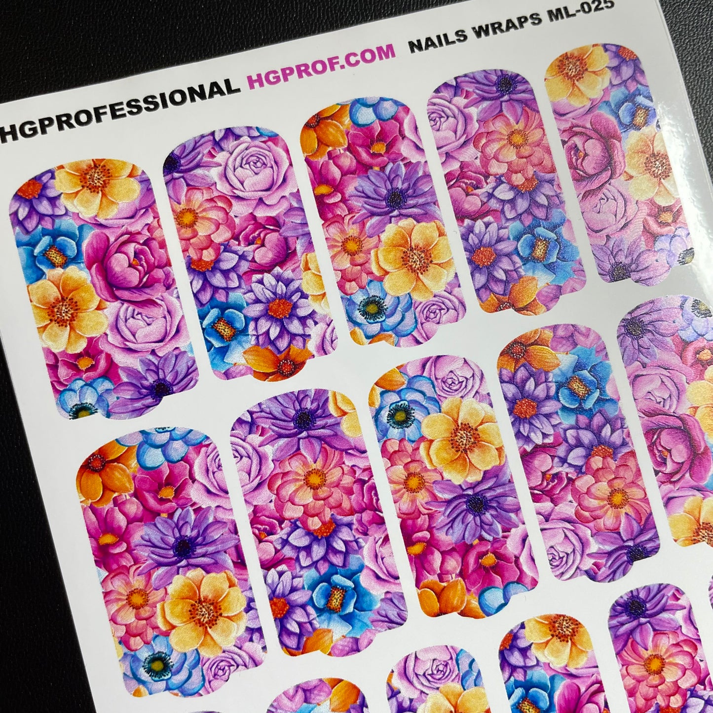 ML-025 Stickers Wraps ( Long Nails )