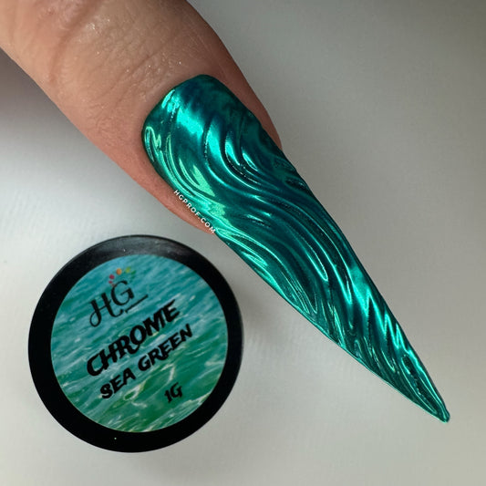 SEA GREEN, Mirror Chrome Powder