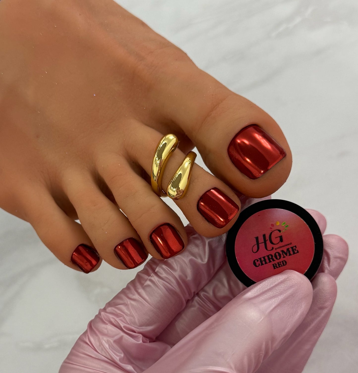 RED, Mirror Chrome Powder