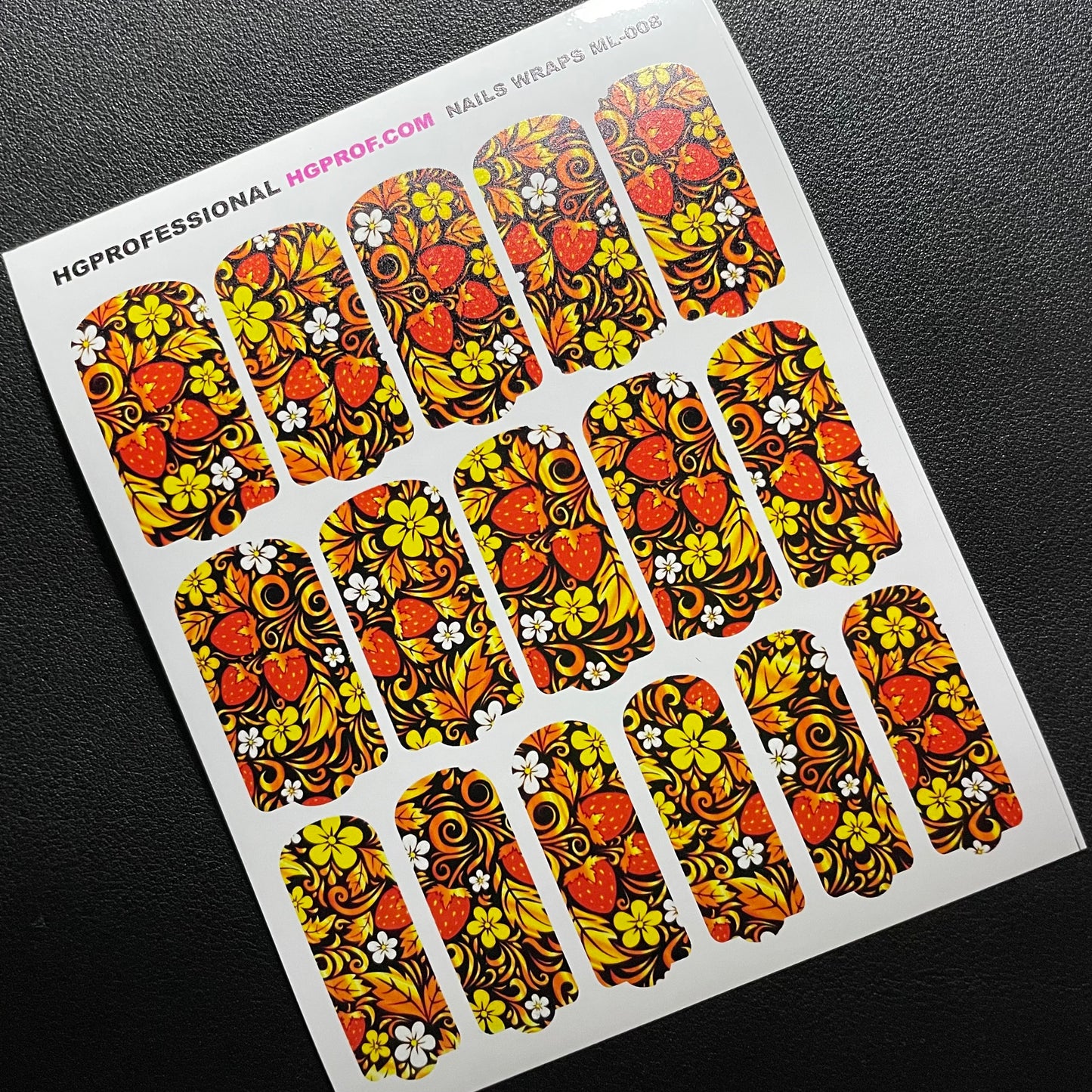 ML-008 Stickers Wraps ( Long Nails )