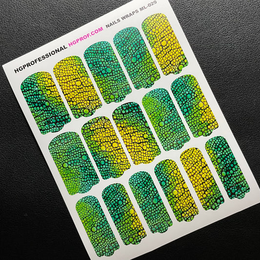 ML-029 Stickers Wraps ( Long Nails )