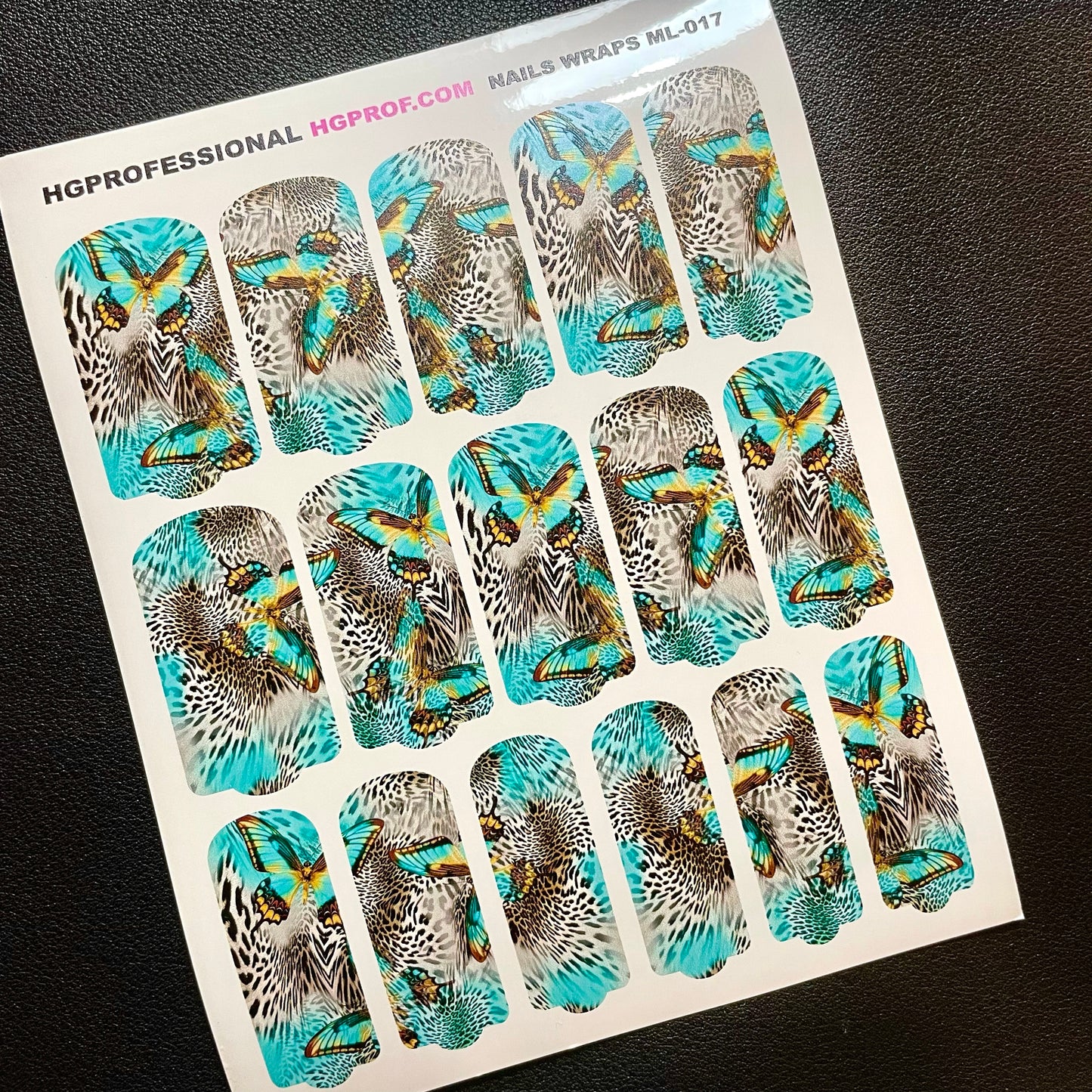 ML-017 Stickers Wraps ( Long Nails )