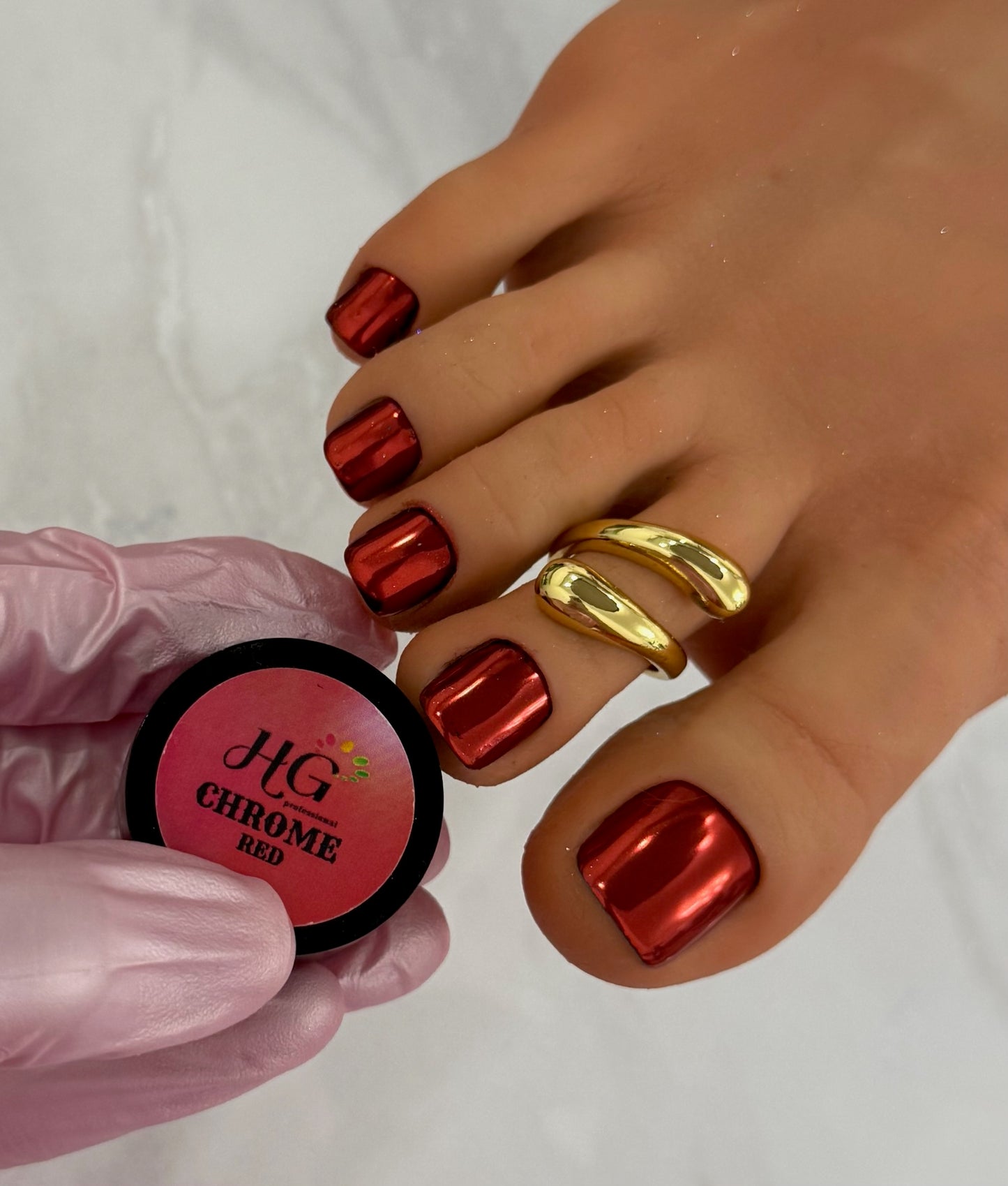 RED, Mirror Chrome Powder