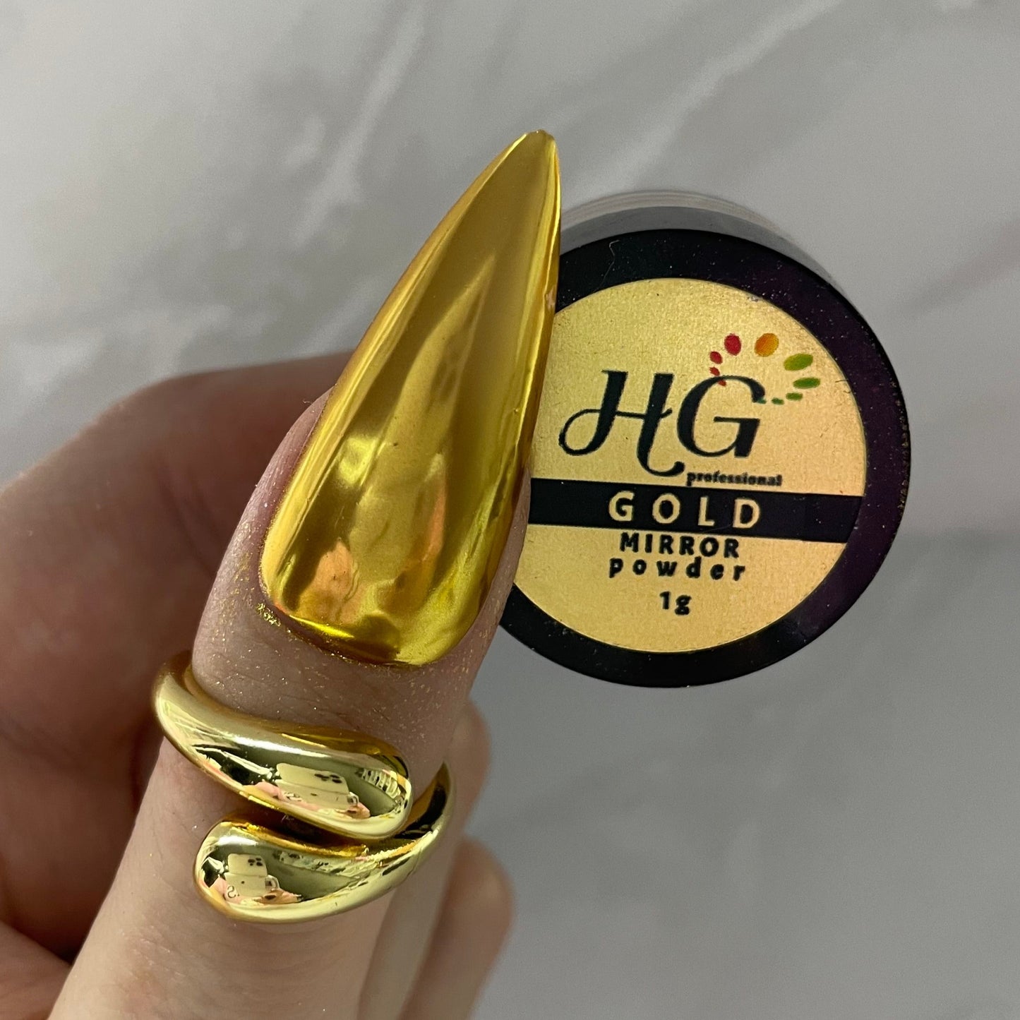 Gold Mirror Chrome Powder