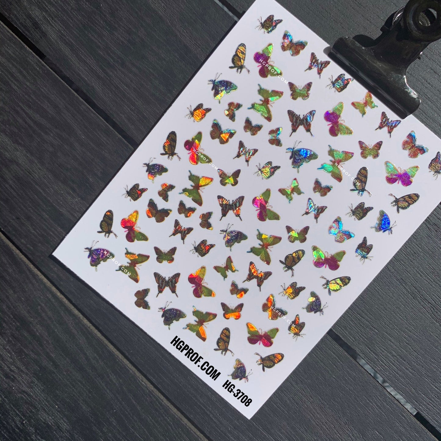 3D Nail Stickers HOLO Butterfly