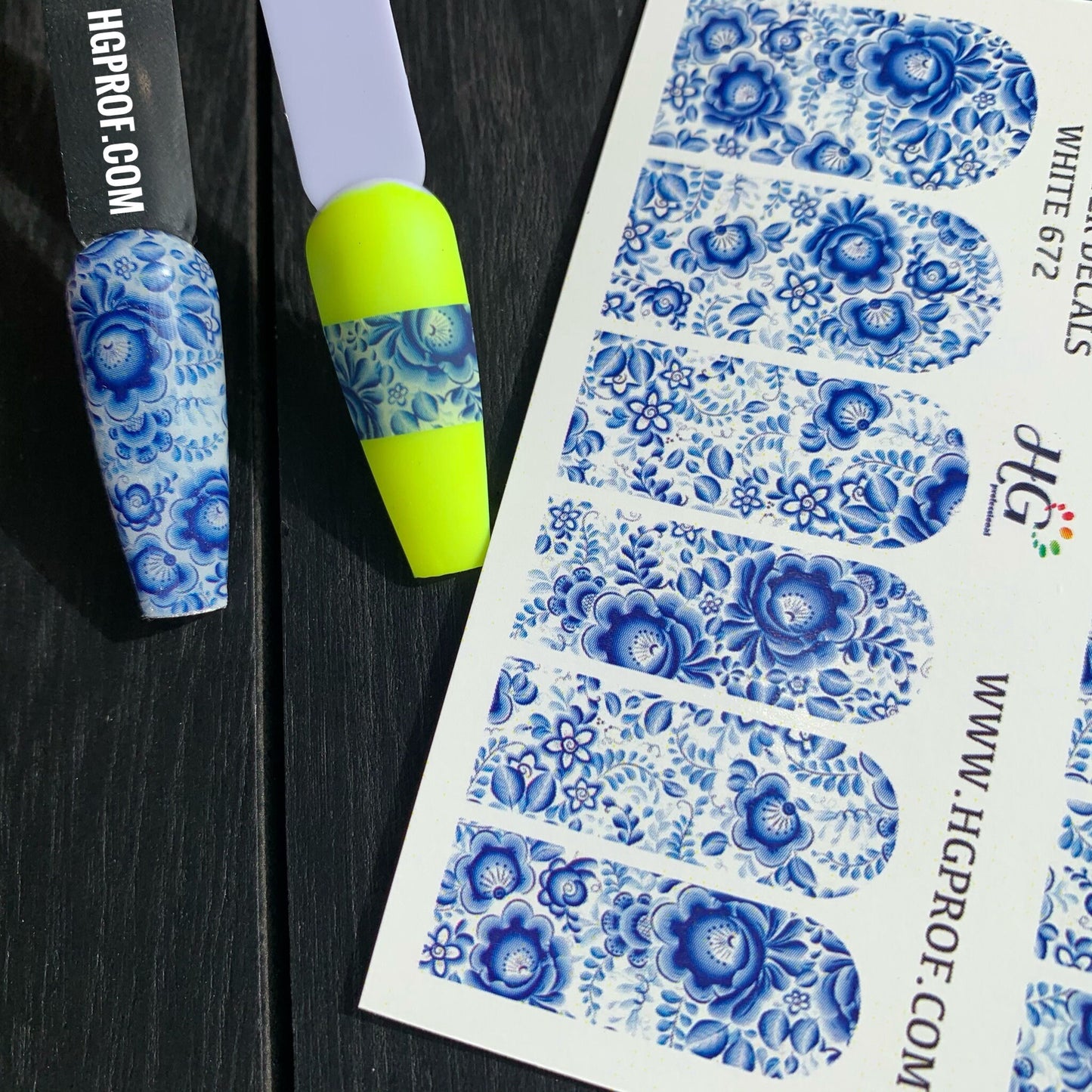 672 Nail Water Decals