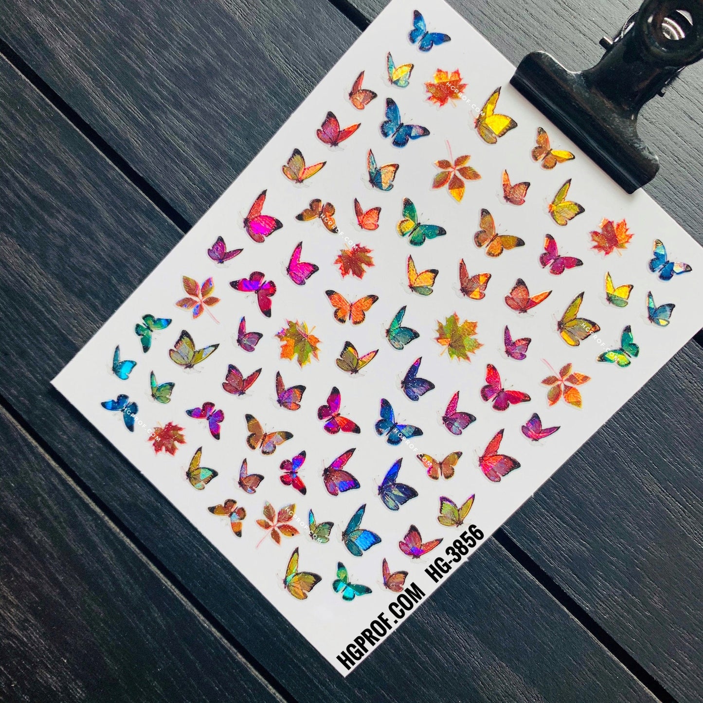 3D Nail Stickers HOLO Butterfly