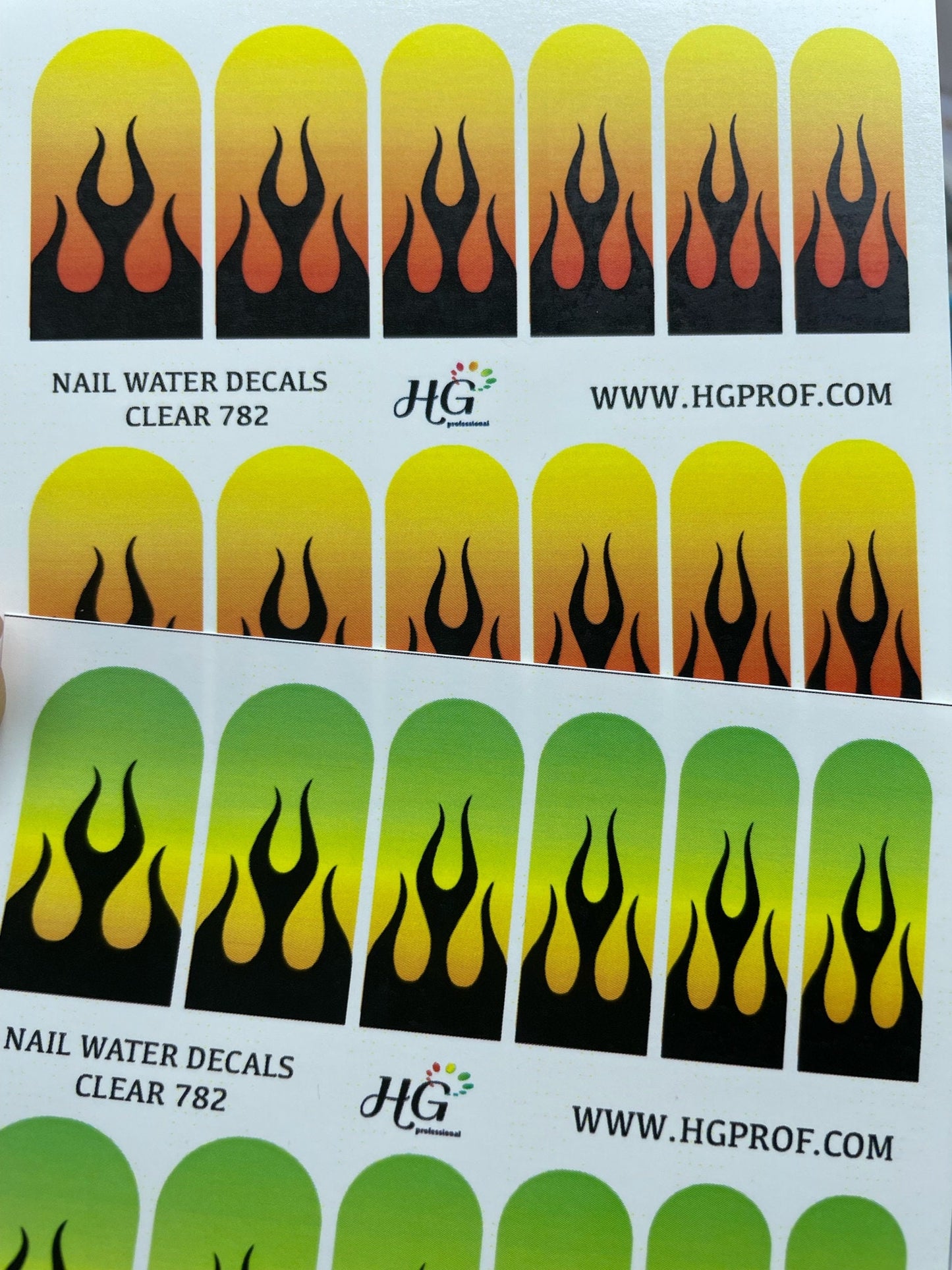 782 Nail Water Decals