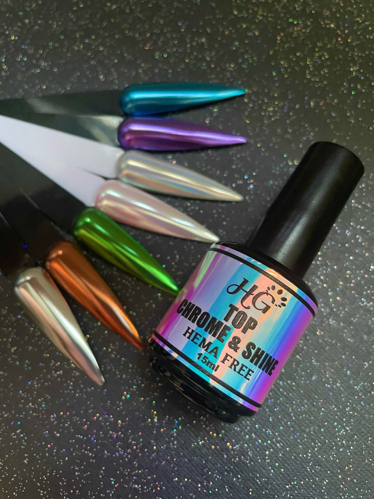 CHROME & SHINE TOP COAT NO-WIPE ( HEMA FREE )